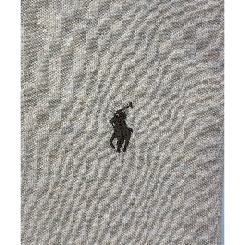 Polo Ralph Lauren Men Shirt XL Beige Long Sleeve Cotton Polo